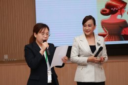 จัดกิจกรรมอบรม"PERSONALITY DEVELOPMENT AND SERVICE"