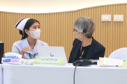 ต้อนรับ ภญ.วิชชุนี พิตรากูล ผู้เยี่ยมสำรวจ จากสมาคมเภสัชกรรมโรงพยาบาล (ประเทศไทย)