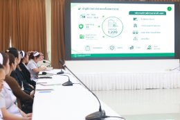 ต้อนรับ ภญ.วิชชุนี พิตรากูล ผู้เยี่ยมสำรวจ จากสมาคมเภสัชกรรมโรงพยาบาล (ประเทศไทย)