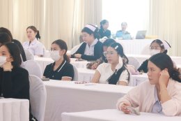 โครงการฝึกอบรมพัฒนาศักยภาพพยาบาลวิชาชีพ รุ่นที่ 1 วันที่ 2 โดยวิทยากรของโรงพยาบาลในหัวข้อต่าง ๆ ดังนี้