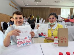 บรรยากาศการบริจาคโลหิต โดยสภากาชาดไทย