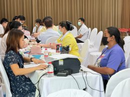 บรรยากาศการบริจาคโลหิต โดยสภากาชาดไทย