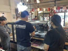รีวิวติดตั้งเครื่องชงกาแฟ  Rancilio : Classe5 c lever 2GR ครบเซ็ตพร้อมเปิดร้าน