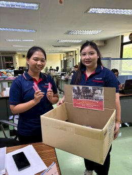 Thai Toshiba Lighting Co., Ltd. participated in a donation campaign by collecting used and expired cosmetics to support the Bring Our Loved Ones Home Project.