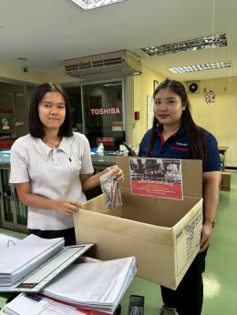 Thai Toshiba Lighting Co., Ltd. participated in a donation campaign by collecting used and expired cosmetics to support the Bring Our Loved Ones Home Project.