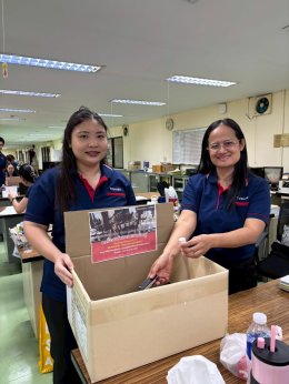 Thai Toshiba Lighting Co., Ltd. participated in a donation campaign by collecting used and expired cosmetics to support the Bring Our Loved Ones Home Project.