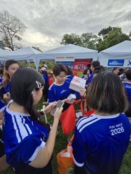 TOSHIBA and SHINING Lighting participated in the HomePro Fun Walk 2026: Walk for Life event.