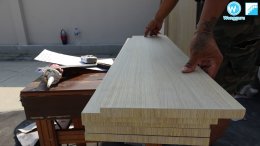 ติดตั้ง บันไดกันปลวก Wood Cement Board บนบันไดปูนที่ ไม่ได้ขนาด