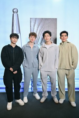 'พีเจ-นิว-เลออน-ไป๊ป' 4 หนุ่ม GELBOYS สถานะกั๊กใจ ร่วมงานเปิดตัวคอลเลคชั่นน้ำหอมใหม่ ISSEY MIYAKE Les Eaux d'Issey
