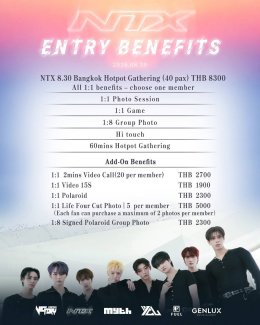 NTX เตรียมเสิร์ฟความสุขให้แฟนไทยแบบจัดเต็ม! พบกัน 2 วันติดใน NTX ASIA TOUR IN BANGKOK พร้อม Fancon และ Hotpot Gathering สุดเอ็กซ์คลูซีฟ