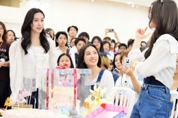 'แบม สราลี' แท็กทีม 'อุ้ม - พีพี' ร่วมใจระบายสีกำแพงโรงเรียน ฉลองวันเกิดสุดอบอุ่นในงาน "BAMs Heart to Hearts: charity project 2026"