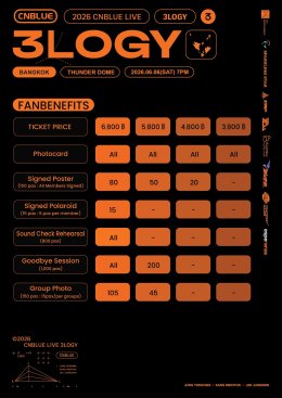เตรียมรับแรงกระแทกจากตัวพ่อ K-Rock! CNBLUE ส่งสัญญาณความมันส์ '3LOGY' บุกธันเดอร์โดม!