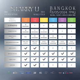 จะพลาดคอนเสิร์ตดีๆ แบบนี้ได้หรือ? กับ 队长 YOUNG CAPTAIN [STARRY U] WORLD TOUR 2024 in BANGKOK กดบัตรพร้อมกัน 2 เมษายนนี้