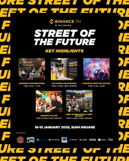 เตรียมฟิน! กับคอนเสิร์ตจากศิลปินชื่อดัง ในงาน "STREET OF THE FUTURE" 18-19 ม.ค. นี้ ณ สยามสแควร์ ชมฟรีตลอดงาน!!