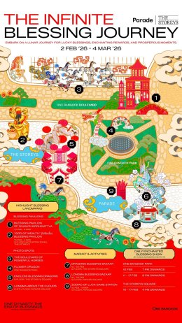 วัน แบงค็อก เฉลิมฉลองตรุษจีน 2569 กับงาน "One Dynasty: The Era of Blessings" สานต่อตำนานโชคลาภและความสมดุลรับปีม้าไฟ