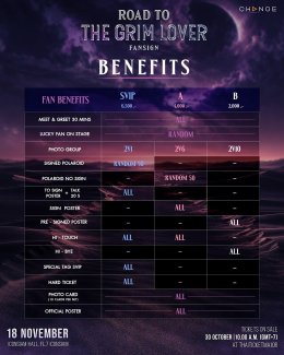 CHANGE2561 เปิดทางสู่ "THE GRIM LOVER" รักลืมตาย ในกิจกรรมแฟนไซน์ "ROAD TO THE GRIM LOVER" 'พูห์พาเวล' นำทีม ยุ่น, กัน, ปิง, เบนซ์ และลี พร้อมเสิร์ฟความฟินแบบ EXCLUSIVE วอร์มนิ้วให้พร้อม แล้วเตรียมกดบัตร 30 ตุลาคมนี้ 
