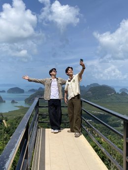 หอมแผ่นดิน กลิ่นไอเกษตร 'เต้ย -ไผ่' เช็คอิน พังงาชมวิวพาโนรามาเสม็ดนางชี สัมผัสนวัตกรรม "หมอนหลอดพลาสติกเพื่อสุขภาพ"