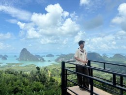 หอมแผ่นดิน กลิ่นไอเกษตร 'เต้ย -ไผ่' เช็คอิน พังงาชมวิวพาโนรามาเสม็ดนางชี สัมผัสนวัตกรรม "หมอนหลอดพลาสติกเพื่อสุขภาพ"