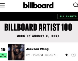MAGICMAN 2 ทะยานชาร์ตโลก! "แจ็คสัน หวัง" ศิลปินจีนคนแรก อัลบั้มติดอันดับ 13 บน Billboard 200