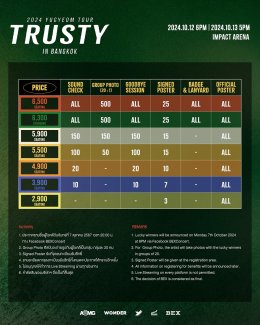 "ยูคยอม" ประกาศจัดคอนเสิร์ตเดี่ยวที่ไทยในรอบ 2 ปี "2024 YUGYEOM TOUR [TRUSTY] IN BANGKOK" "2 รอบการแสดง" 12-13 ต.ค. 67 นี้ ห้ามพลาด!