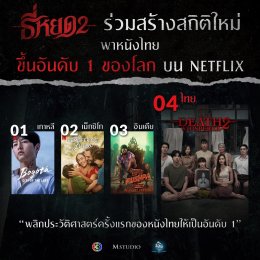 ธี่หยด 2 สร้างปรากฏการณ์อีกครั้ง ขึ้น Netflix อันดับ 1 ในประเทศ และอันดับ 4 ทั่วโลก
