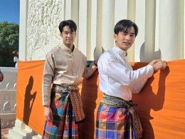 'กบ-ปภัสรา' นำทีมนักแสดงและทีมงาน จัดพิธีบวงสรวงเปิดกล้องละคร "บ้านนางรำ" ที่ วัดพระธาตุท่าอุเทน จ.นครพนม