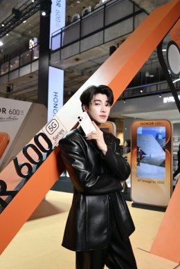 'บลู พงศ์ทิวัตถ์' เสิร์ฟความฟินในงานเปิดตัวสมาร์ตโฟน HONOR 600 Series พร้อมชวนสัมผัสนวัตกรรมสุดล้ำ AI ทัชเดียว เปลี่ยนโลก 