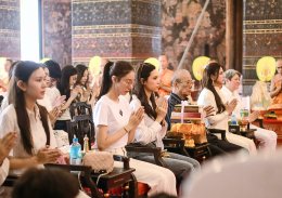 อิ่มบุญสุขใจ! "ติ๊ก กัญญารัตน์" นำทัพนักแสดง "NorthStar Entertainment" ทำบุญเนื่องในวันคล้ายวันเกิด ท่ามกลางบรรยากาศสุดอบอุ่น