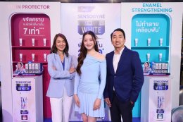 'อิ้งค์ วรันธร' นั่งแท่นพรีเซ็นเตอร์สินค้าใหม่ล่าสุด "Sensodyne Clinical White"