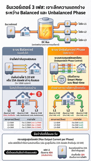 ความต่างอินเวอร์เตอร์ Balanced และ Unbalanced