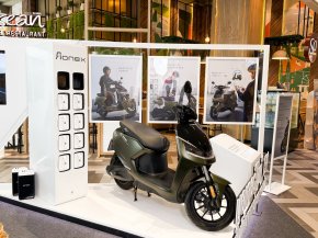 บรรยากาศอีเวนท์โชว์ตัวมอเตอร์ไซค์ไฟฟ้า KYMCO รุ่น S7 