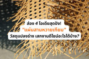 ส่อง 4 ไอเดียสุดปัง! "แผ่นสานหวายเทียม" วัสดุแปลงร่าง เสกงานดีไซน์อะไรได้บ้าง?