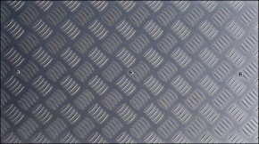 Aluminum sheet with feet