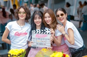 เปิดเคมีใหม่!! แพม-อาฮ๋วง ควงคู่เอาฤกษ์เอาชัย นำทีมบวงสรวง