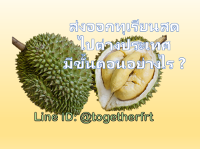 ส่งออกทุเรียนสด