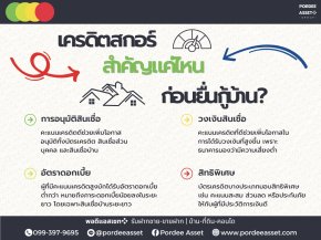 เครดิตสกอร์ สำคัญแค่ไหนก่อนยื่นกู้บ้าน?