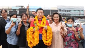 สุรินทร์-นายกเล็กเมืองช้าง สามารถรักษาแชมป์ไว้ได้ เฉือนเอาชนะผู้สมัครพรรคประชาชนไปได้แบบเฉียดฉิว