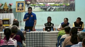 พ่อเมืองศรีสะเกษ ประชิดชายแดนไทย-กัมพูชา สร้างขวัญกำลังใจให้ผู้ปฏิบัติงานและประชาชนในพื้นที่