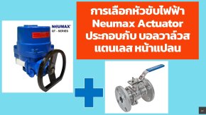 การเลือกหัวขับไฟฟ้า Neumax Actuator ประกอบกับ บอลวาล์วสแตนเลสหน้าแปลน การเลือกหัวขับไฟฟ้า Neumax Actuator ประกอบกับ บอลวาล์วสแตนเลสหน้าแปลน
