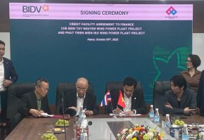 BIDV สนับสนุนสินเชื่อ 3000 ล้านบาท ให้ EP พัฒนาโรงไฟฟ้าพลังงานลม 99 MW ในเวียดนาม