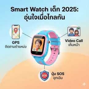 นาฬิกาเด็ก (Smart Watch) รุ่นไหนดี 2025? โทรได้ มี GPS กันลูกหาย (ไอเทมที่พ่อแม่ยุคนี้ต้องมี)
