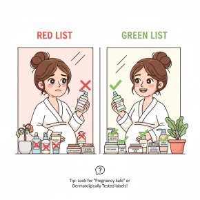 หน้าพังตอนท้อง! สกินแคร์คนท้อง ยี่ห้อไหนใช้ได้/ห้ามใช้ (เช็กส่วนผสมด่วน!)