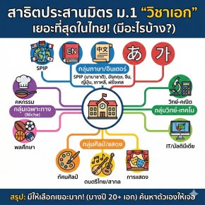 ที่เดียวในไทย! รีวิวสอบเข้า ม.1 "สาธิตประสานมิตร" ที่มี "วิชาเอก" ให้เลือกเยอะที่สุด! (เจาะลึกเอกฮิต & เอกเฉพาะทาง)
