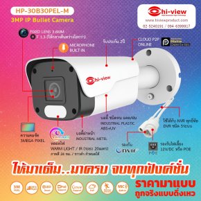 แนะนำสินค้าใหม่ กล้อง IP Camera HP-30B30PEL-M บันทึกเสียงได้
