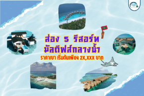 มัลดีฟส์กลางน้ำ วิวหลักล้าน ในงบเริ่มต้นเพียง 2x,xxx บาท+