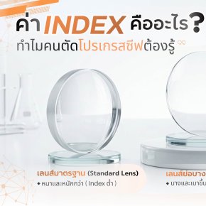 ไขข้อข้องใจ: ทำไมค่า INDEX ถึงสำคัญมาก ในการตัดแว่นโปรเกรสซีฟ? | ร้านแว่นตา Jackal เชียงใหม่