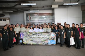 คณะนักศึกษาวิชาทหารหลักสูตรผู้กำกับนักศึกษาวิชา รุ่นที่ 51 เยี่ยมบำรุงขวัญทหารผ่านศึก และจัดกิจกรรมจิตอาสา เราทำความดี ด้วยหัวใจ ที่โรงพยาบาลทหารผ่านศึก