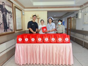 คุณน็อต วรฤทธิ์ เฟื่องอารมย์ พร้อมคณะ เข้าเยี่ยมบำรุงขวัญ