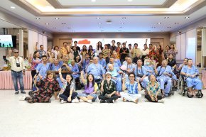 กลุ่มสร้างพลเมืองคุณภาพ โดยคุณสุชาติ ชวางกูร และคณะ เข้าเยี่ยมและจัดกิจกรรมบำรุงขวัญทหารผ่านศึก