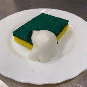 เค้กฟองน้ำล้างจาน/เค้กสก๊อตไบร์ท (Edible Dish Sponge Cake)